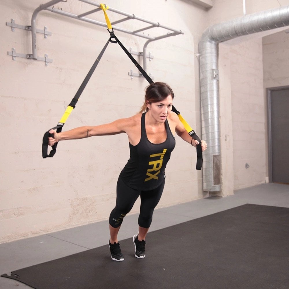 Commercial Suspension Trainer v.4 (rubber handles, locking carabiner, velcro foot cradles)